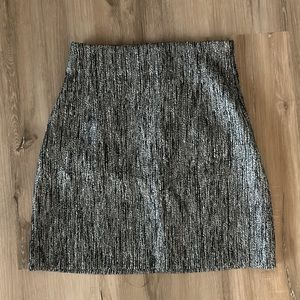 H&M Metallic Mini Skirt